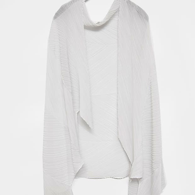 ISSEY MIYAKE PLEATS PLEASE 정품 플리츠 숄 머플러