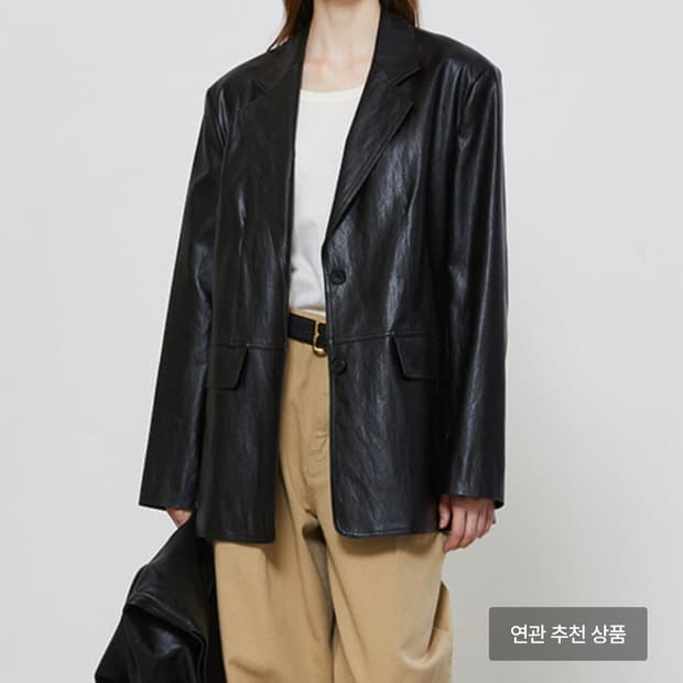 [새상품] 노티아 싱글 레더 자켓