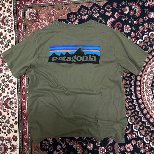 파타고니아 P-6 로고 리스폰시빌리티 반팔티 L/100