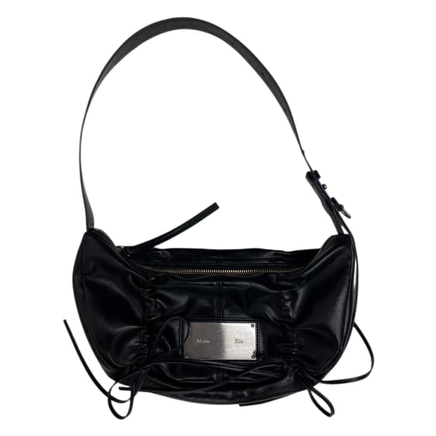 마뗑킴 리본 셔링백 (블랙)