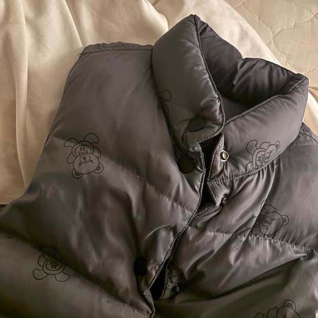 (정품) 히스테릭글래머 퍽베어 리버시블 패딩조끼