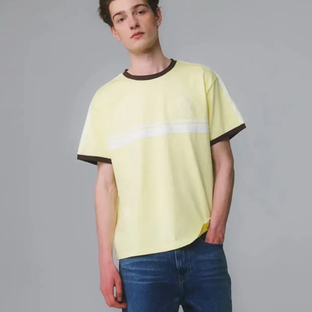 문선 레이스 유니폼 티셔츠 레몬 L