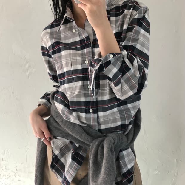 Thom Browne 톰브라운 옥스포드 체크 셔츠 made in U.S.