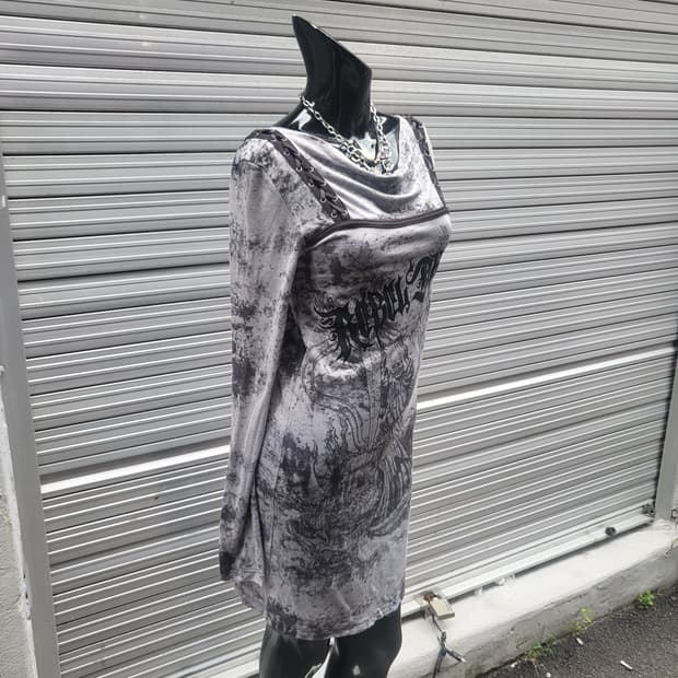salvage long sleeves One-piece 