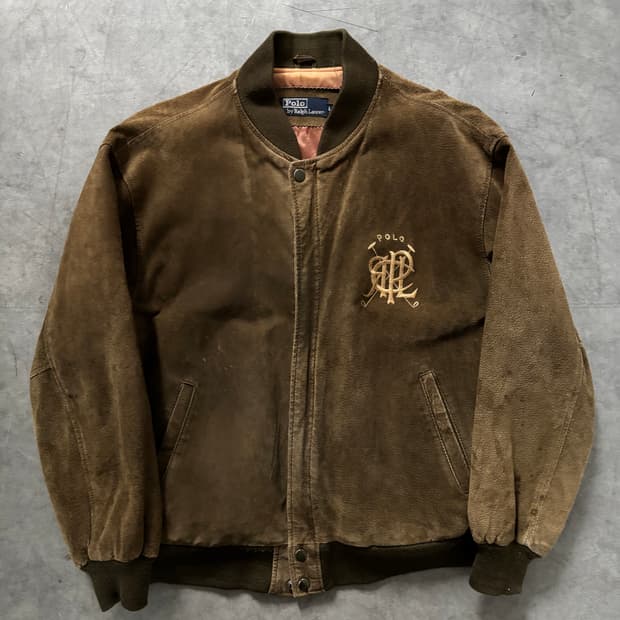 Polo 폴로 랄프로렌 90’s 엠브로이드 로고 돈피 자켓