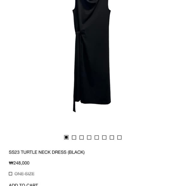 지초이 터틀넥 드레스 