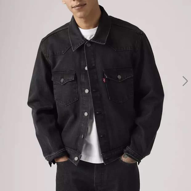 리바이스 웨스턴 트러커, 블랙 데님 L 사이즈