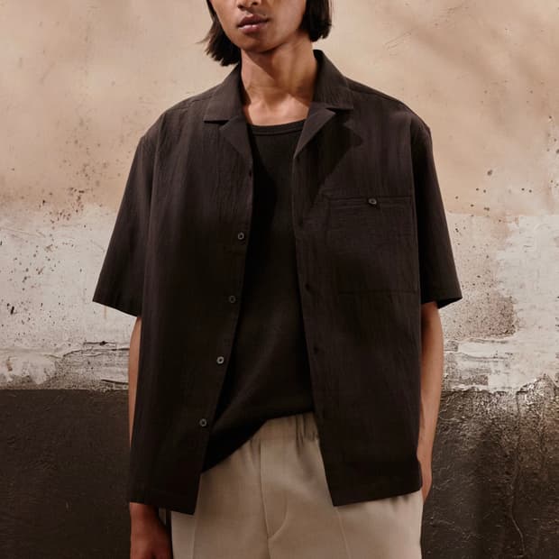 에이치엔앰 H&M 캠프 셔츠 레귤러핏 (105)  