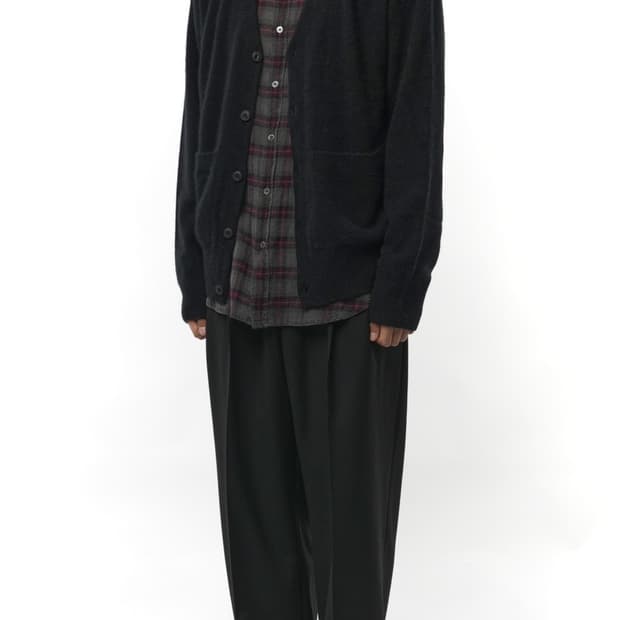 [M] 이얼즈어고 울 와이드팬츠 블랙