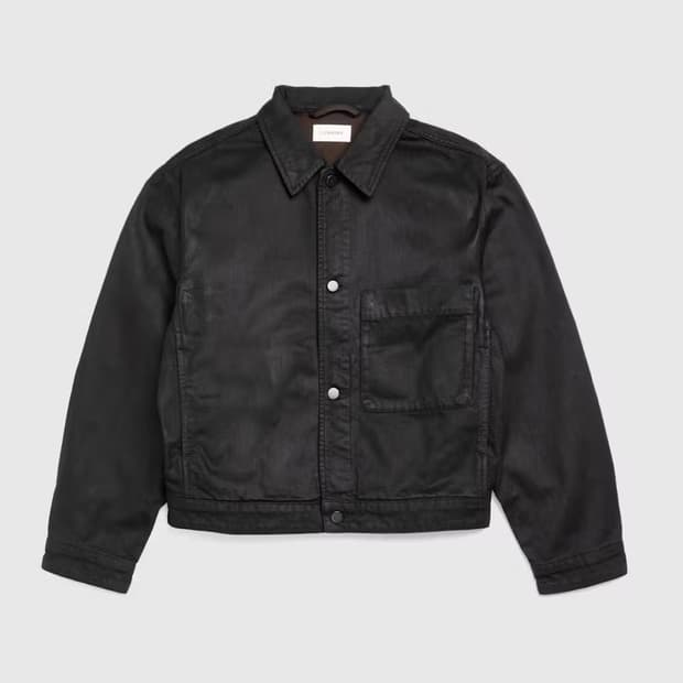 르메르 24SS 가먼트 다잉 왁스드 박시 트러커 자켓 M