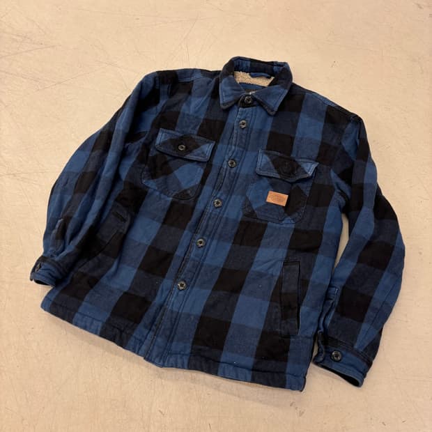 디키즈 양털 체크 셔츠 자켓