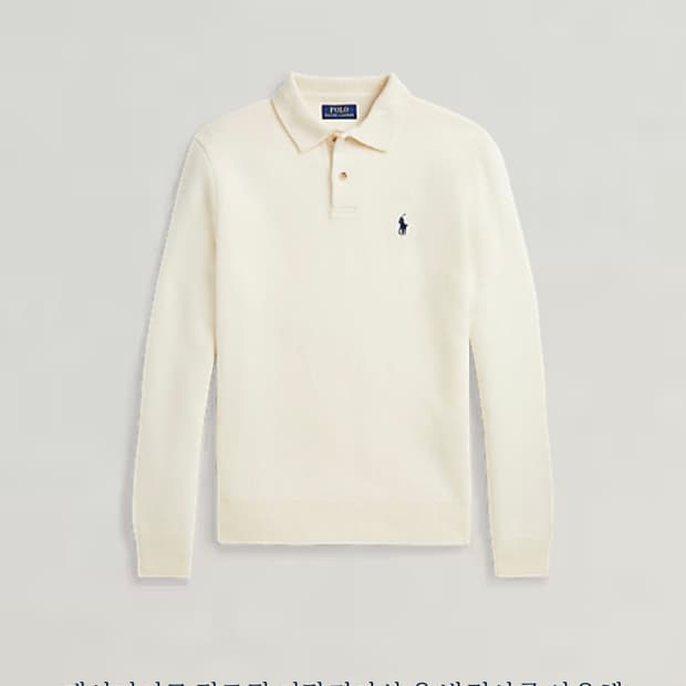 폴로/24fw 울 캐시미어 칼라 스웨터/XL