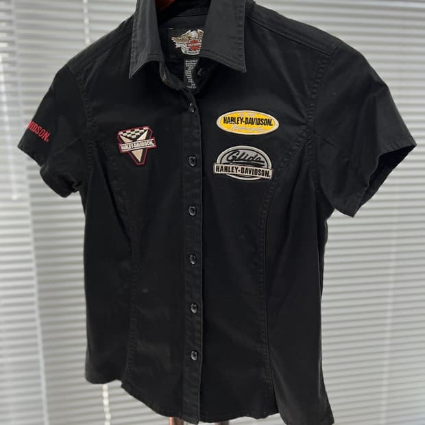 Harley-Davidson 버튼업 워크 셔츠 XS