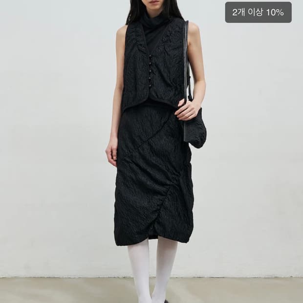 앙개 curved line jaquard skirt m사이즈