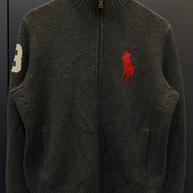 폴로 랄프로렌 빅포니 투웨이 니트 집업