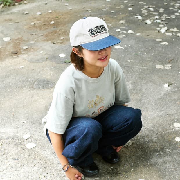 마스컴퍼니x해칭룸 코코펠리 볼캡 (크림/네이비)