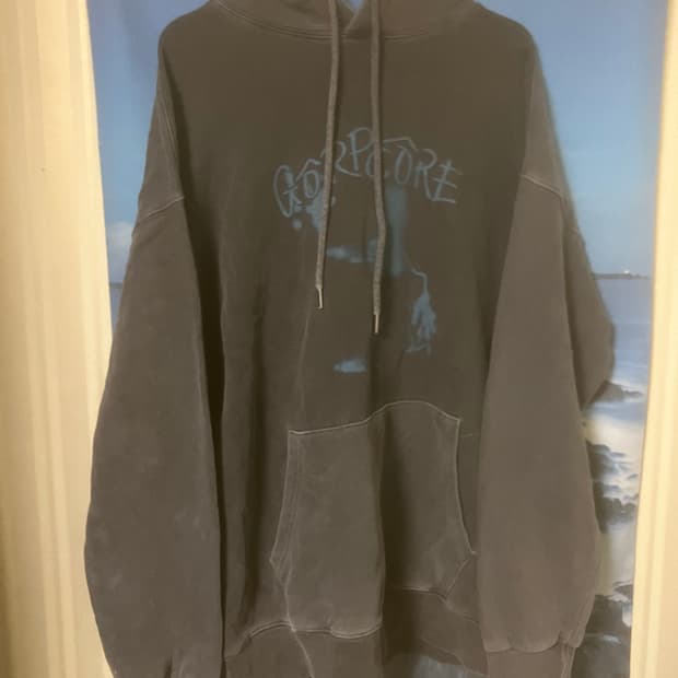 트래블 그래픽 후드티 L