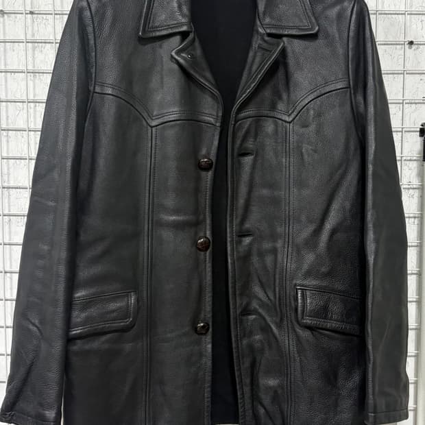 90's 리바이스 소가죽 카우레더 웨스턴 카코트 (XL)/10885