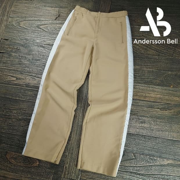 [앤더슨벨] 폴리쉘 사이드라인 팬츠 베이지 M20013