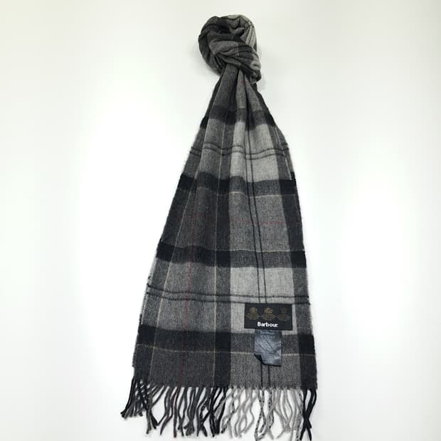 MX470 바버 영국판 울캐시미어 3로얄워런트 그레이타탄 머플러 목도리