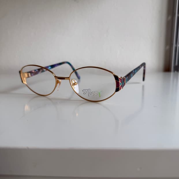 스투시 아이웨어 골드 프레임 안경 (신품)