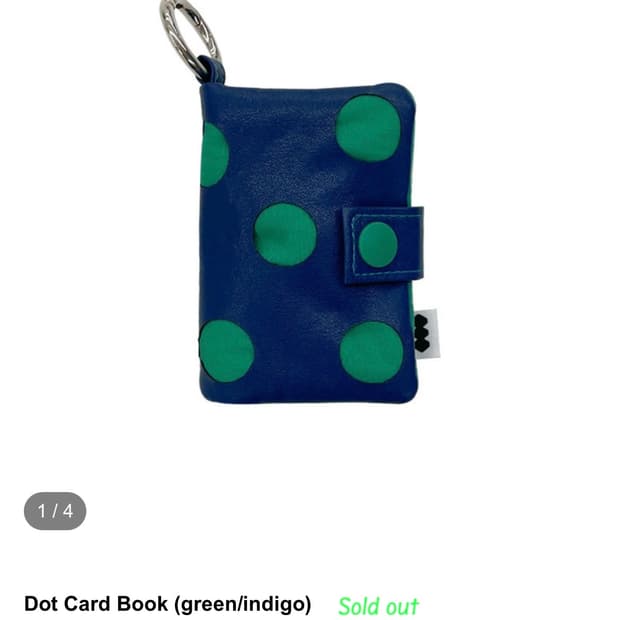 퍼피북클럽 카드지갑 Dot Card Book