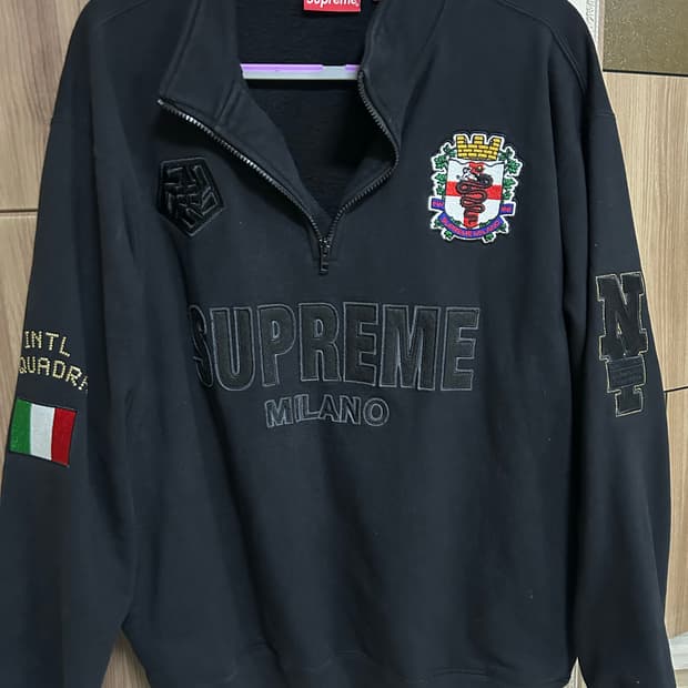 슈프림 밀라노 반집업 L