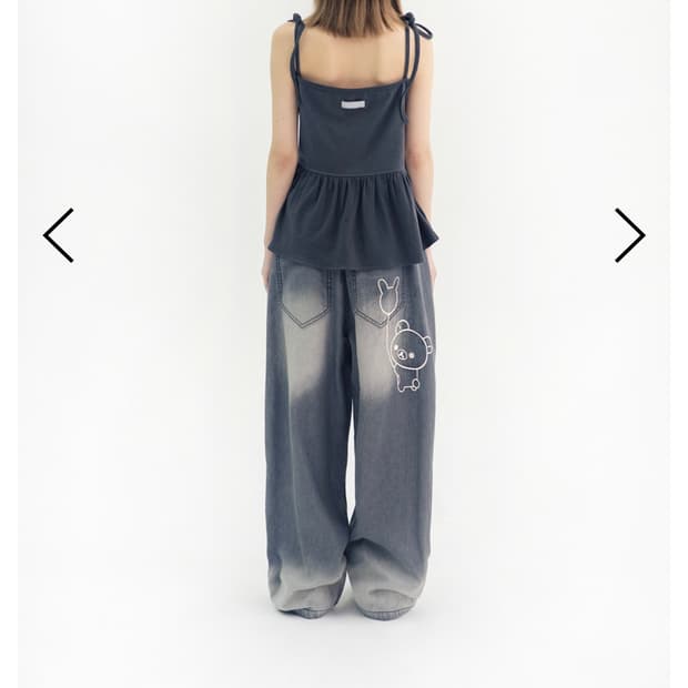 허그유어스킨 코리락쿠마 워시드 진 (새상품)