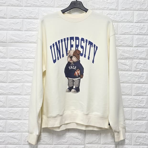 예일 불독 맨투맨 아이보리 L