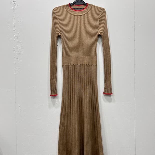 지컷 Gcut 울 니트 롱 원피스