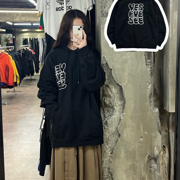 예스아이씨 후드티 블랙 XL #csz2132
