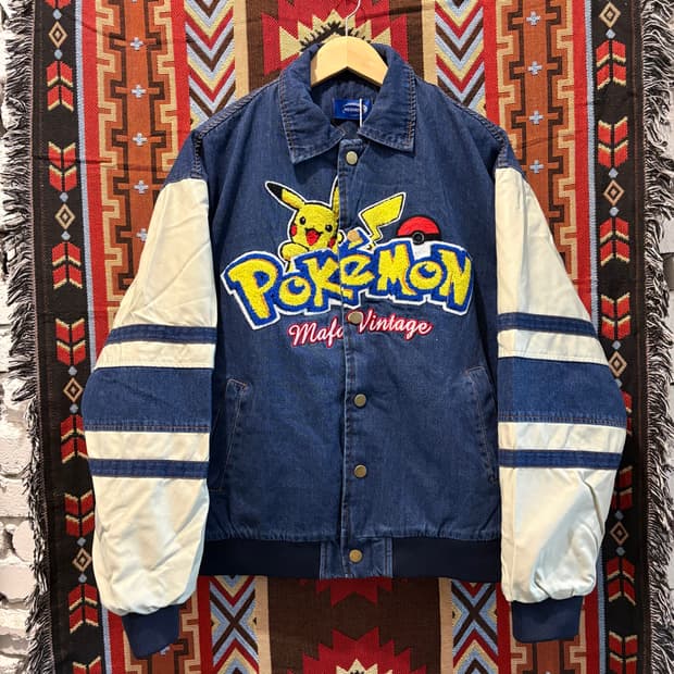 빈티지 포켓몬 데님 자켓
