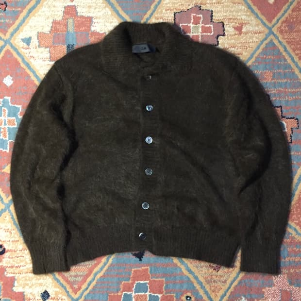 Lit 앙고라 카라 가디건