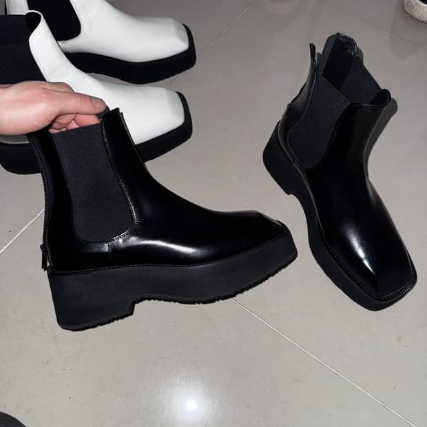 후망 시그니처 부츠 ( 블랙 / 화이트 ) (새상품)