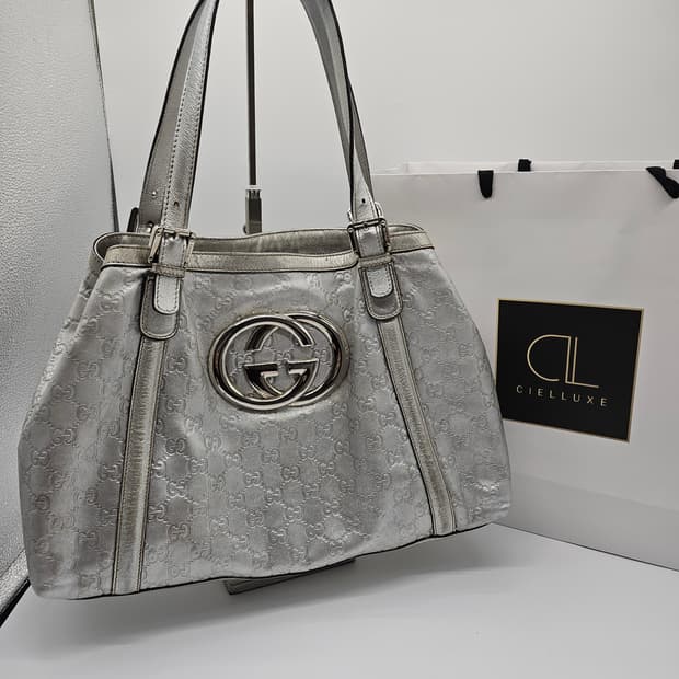 정품 구찌 메탈릭 숄더백