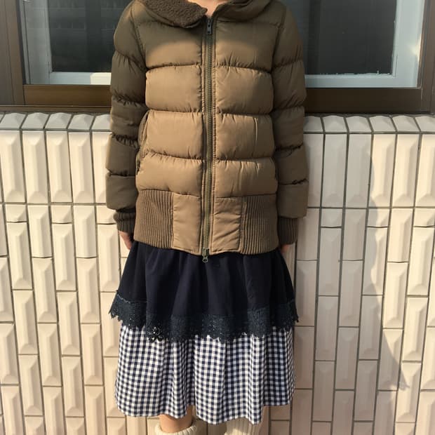 Thick neck point padded jacket