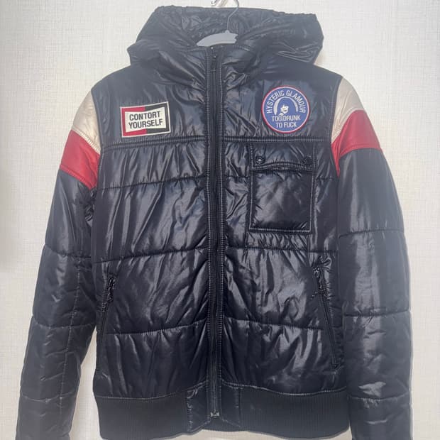 HYSTERIC GLAMOUR 히스테릭 글래머 걸스 패치 패딩