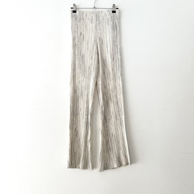 Pleats utility pants / ivory
