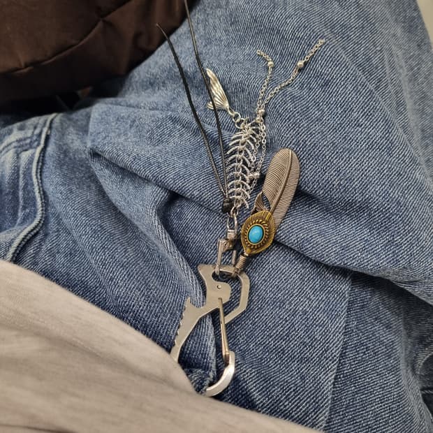 Ver2.🌫ÉTHER (불가시한 공기) 키링silver keyring