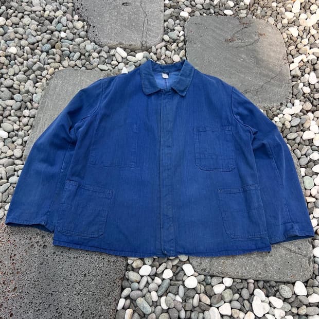 OLD VINTAGE "DENIM" FRENCH 빈티지프렌치데님워크자켓