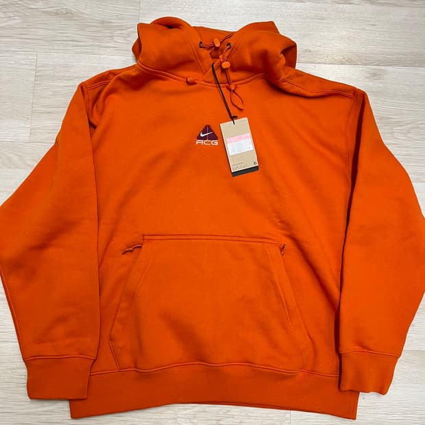 나이키 ACG 오렌지 후드티 새상품