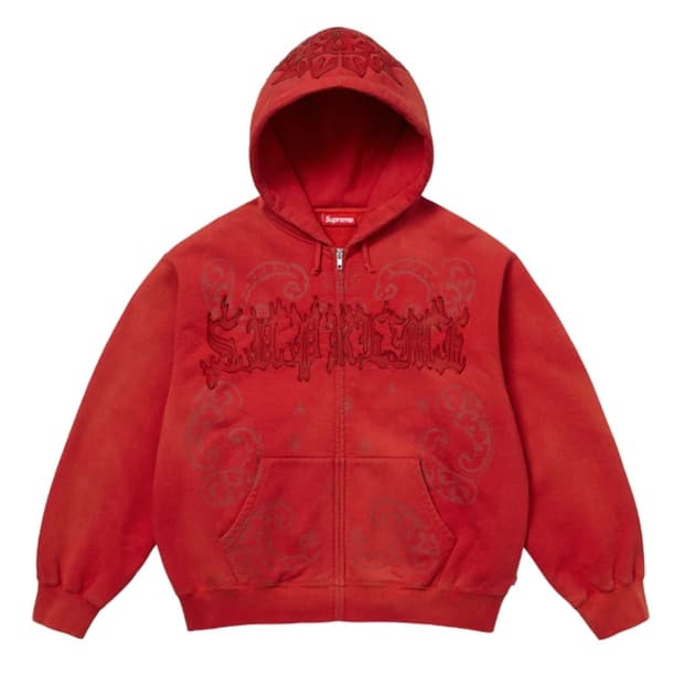 (구매) 슈프림 25ss 레더아플리케 후드집업 삽니다