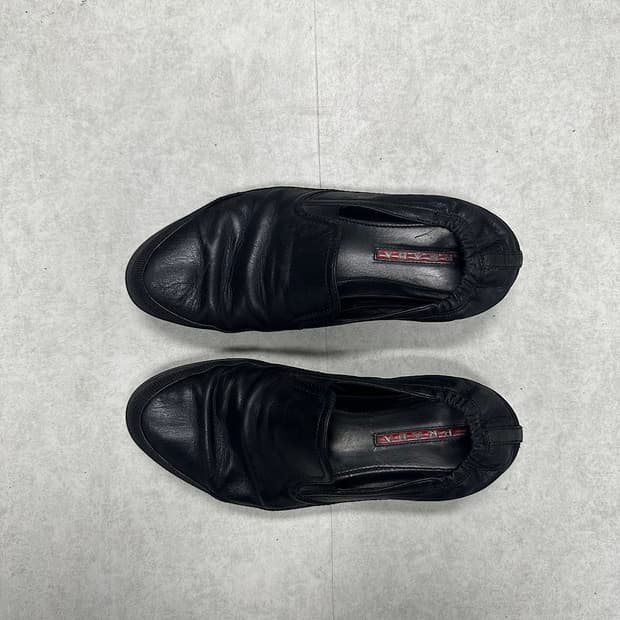 Prada leather slip-on