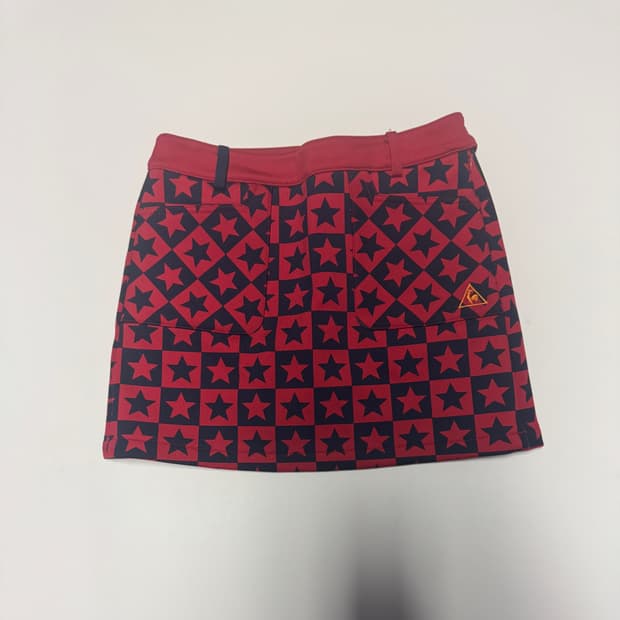 여성 르꼬끄 스포르티브 별 스타 패턴 골프 치마 바지