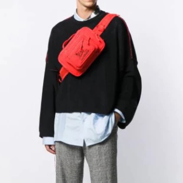 라프시몬스x이스트팩 루프링 웨이스트백