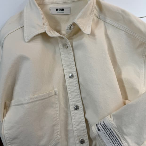 MSGM 오버사이즈 데님 셔츠 자켓