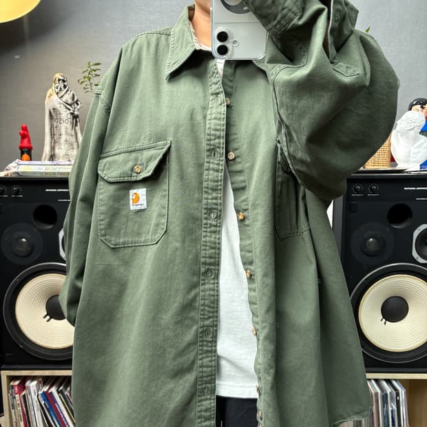 칼하트 카키셔츠