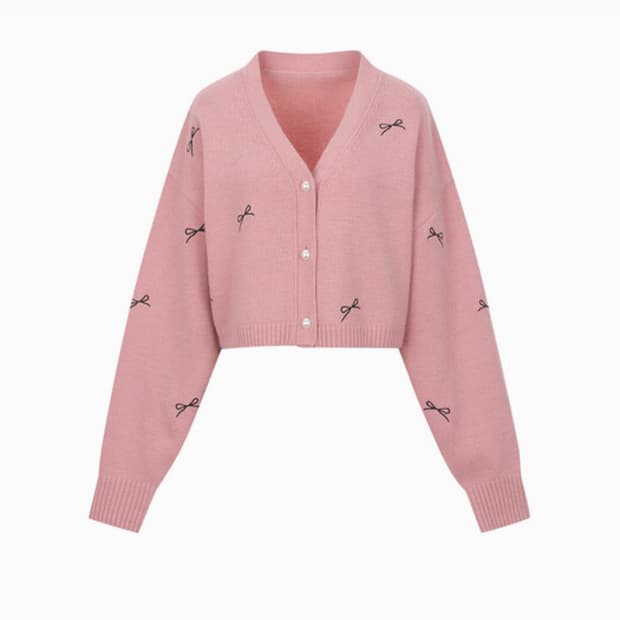 (1회착용) 그레이스유 marie knit 가디건 블랙