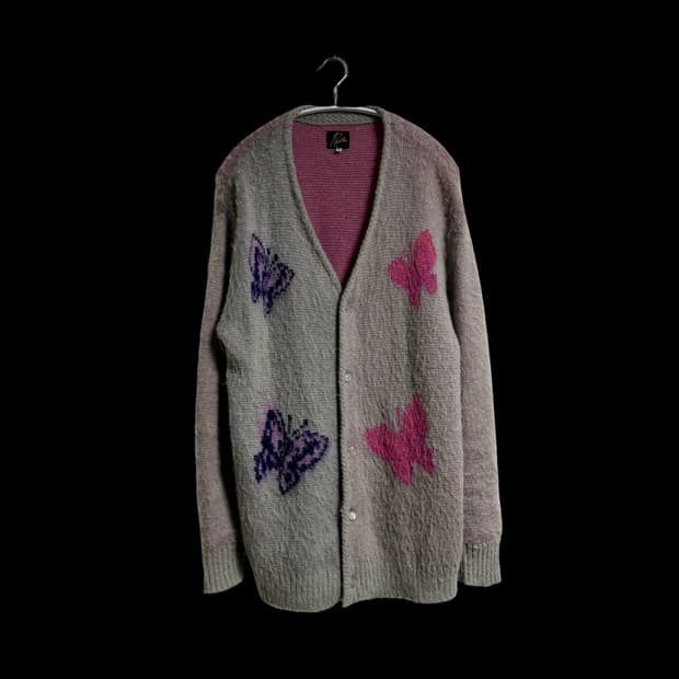 니들스 빠삐용 모헤어 가디건