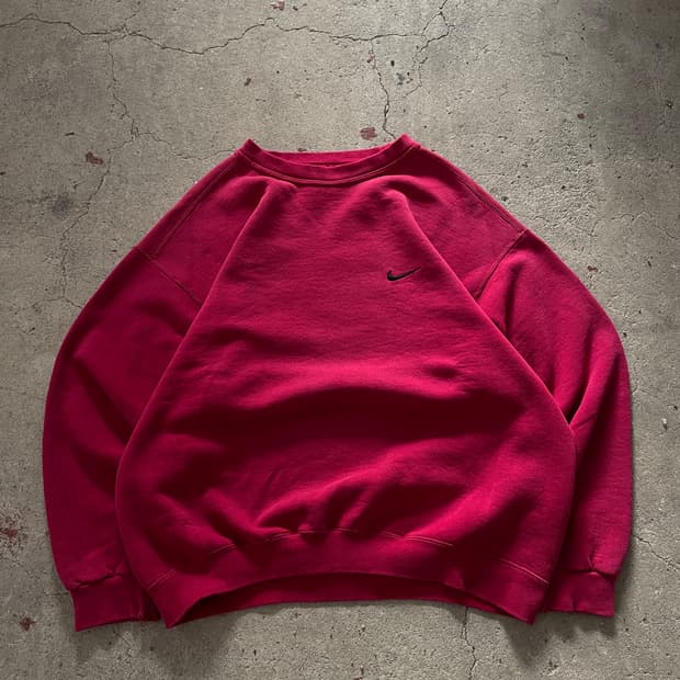 USA Made)90s Nike Small Swoosh Magenta